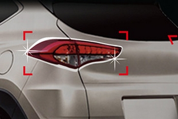 Хромированные накладки на задние фонари Autoclover - Hyundai Tucson III 2015-2021 - Автоаксессуары и тюнинг
