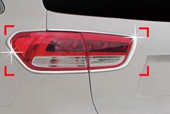 Хромированные накладки на задние фонари Autoclover - KIA Sorento Prime III 2015-2020 - Автоаксессуары и тюнинг