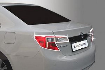 Хромированные накладки на задние фонари Autoclover - Toyota Camry 2011-2017 - Автоаксессуары и тюнинг