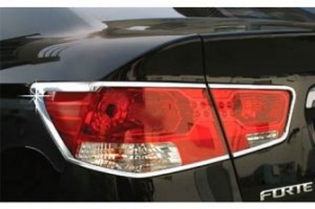 Хромированные накладки на задние фонари Autoclover - KIA Cerato II 2009-2012 - Автоаксессуары и тюнинг