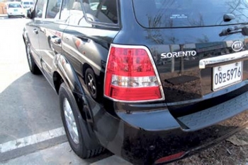 Хромированные накладки на задние фонари Kyoungdong - KIA Sorento I 2001-2009 - Автоаксессуары и тюнинг