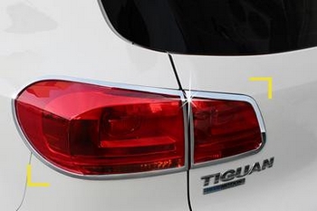 Хромированные накладки на задние фонари Kyoungdong - Volkswagen Tiguan I 2008-2016 - Автоаксессуары и тюнинг