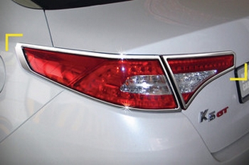 Хромированные накладки на задние фонари Kyoungdong - KIA Optima I 2010-2015 - Автоаксессуары и тюнинг
