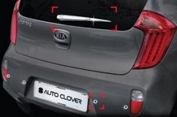 Хромированные накладки на задний стеклоочиститель Autoclover - KIA Picanto II 2012-2016 - Автоаксессуары и тюнинг