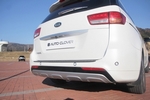 Хромированные накладки на задний стеклоочиститель и парктроники Autoclover - KIA Carnival III 2014-2020