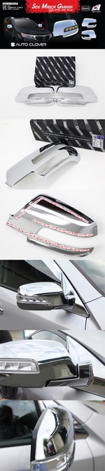 Хромированные накладки на зеркала с поворотником Autoclover - KIA Sorento II 2009-2012