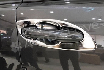 Хромированные накладки под ручки дверей Autoclover - Toyota Fortuner II 2015-2025 - Автоаксессуары и тюнинг