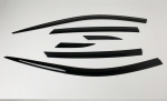 Черные дефлекоры окон 6 частей Hyundai Grandeur 2020