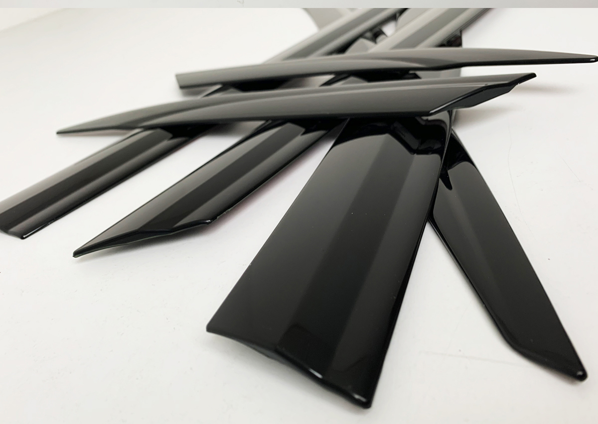 Черные дефлекоры окон 6 частей Hyundai Grandeur 2020 B286