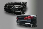 BMW 5 series 2017 - 2020 год молдинги на туманки 4 шт