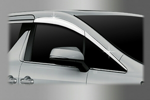 D689 Autoclover Toyota Alphard хромированные ветровики 4штук - Автоаксессуары и тюнинг