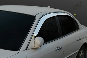 Hyundai Sonata ef серебристые ветровики - Автоаксессуары и тюнинг