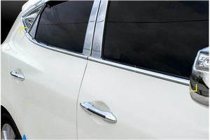 Hyundai Tucson 2016 2017 хром молдинги на нижние окна (хромированный АВС пластик) - Автоаксессуары и тюнинг