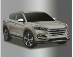 Hyundai Tucson хромированные зеркала накладки