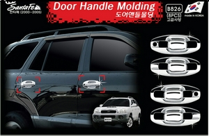 комплект хромированных накладок на ручки дверей Санта фе классик Hyundai Santa-fe - Автоаксессуары и тюнинг
