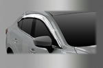 Mazda 3 2014год по н.в.  хромированные дефлекторы из 4 шт