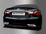 Молдинги противотуманных фар (перед.+задн.) Hyundai Sonata YF 2010 по 2013