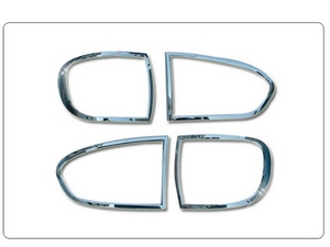 Молдинги задних фонарей Hyundai Starex (2004-2007) хромированные оконтовки Старекс 1 - Автоаксессуары и тюнинг
