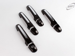 Накладки ручек дверей карбон с хром вставкой для Hyundai i30 / Hyundai Elantra HD / Kia Soul / Kia Cerato partID:7871qe