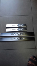 Renault Captur 2014 - накладки нержавеющие на пороги 4шт
