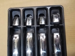 стальные накладки на ручки с отверствием под сенсор  Audi Q5 , A3 2008 г -  , A4 2007 г - , A8 2011г -