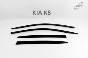 Дефлекторы ококн 4 штуки KIA k8 (темные) - Автоаксессуары и тюнинг