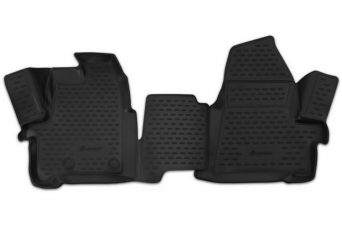 Коврики в салон Ford Transit 2014- полиуретан 3D черные