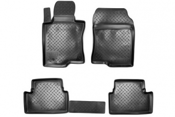 Коврики в салон Honda Accord VIII полиуретан 3D черные