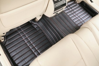 Коврики в салон Land Cruiser Prado 150 2009-2013 экокожа люкс 3D черные