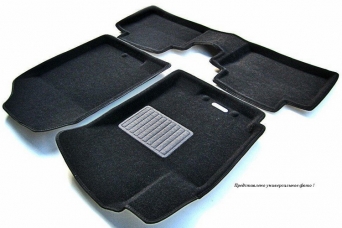 Коврики в салон Toyota land Cruiser Prado 150 2009-2013 ворс 3D classic черные