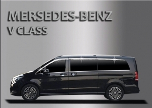 Хромированные дефлекторы на окна 8 частей Mersedes-Benz V class L (w447) - Автоаксессуары и тюнинг