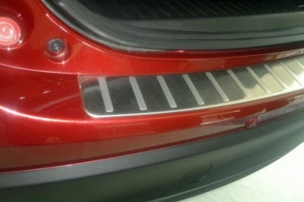 Накладка на задний бампер Mazda CX-5 I нержавеющая сталь