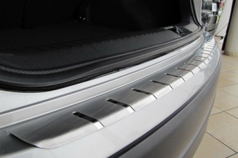 Накладка на задний бампер Volvo XC60 II профилированная с загибом