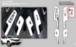 Накладки для салона хромированные Autoclover - Honda CR-V IV 2012-2016