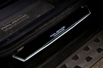 Накладки на пороги Hyundai Palisade с LED подсветкой