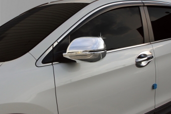 Накладки на зеркала Honda CRV IV хромированные