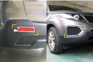 Хромированные накладки Sorento R на противотуманные фары (4 элемента) - Автоаксессуары и тюнинг