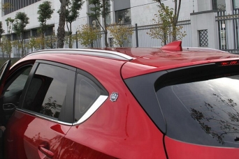 Рейлинги Mazda CX-5 II серебро euro style