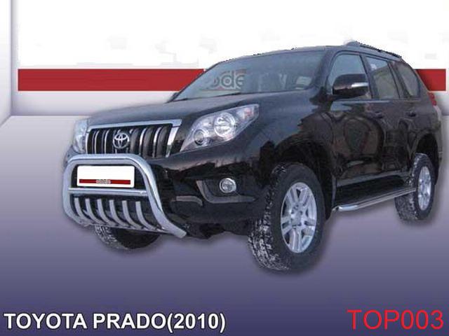 (TOP003) Кенгурятник низкий ф76 с защитой картера Toyota LC Prado 150 New 2009