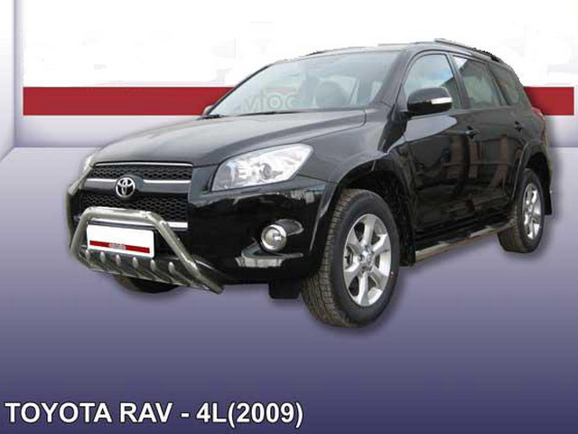 (TR007-09L) Кенгурятник *мини* ф57 с защитой картера Toyota RAV-4 (2010) длинная база