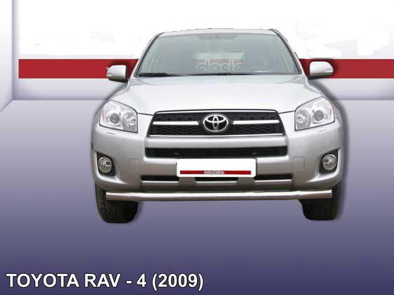 (TR4006-09) Защита переднего бампера ф76 Toyota RAV 4 New 2009 короткая база