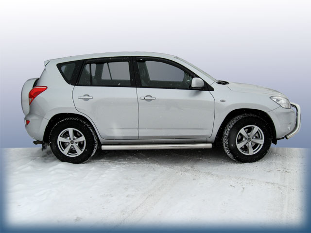 (TR4008) Пороги труба ф76 Toyota RAV 4