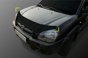 Дефлектор капота для Hyundai Tucson 2004-2009 partID:1520qw - Автоаксессуары и тюнинг