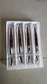 Стальные накладки на ручки дверей (смарт-ключ) Hyundai ix35 2009-2015