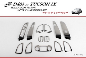 накладки на торпеду темный метал Hyundai ix35 2009 2010 2011 2012 2013 partID:1626qw - Автоаксессуары и тюнинг
