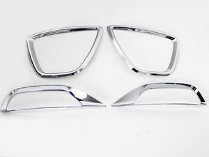 Хромированные накладки на противотуманные фары (передние+задние) Kia Sorento Prime (2015) - Автоаксессуары и тюнинг