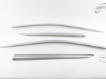 Дефлекторы на боковые окна хром KIA Sorento 3 2014, 2015 (Prime)