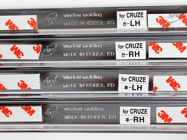 Хромированные накладки на низа окон Chevrolet Cruze sedan (2009 по 2015) / Chevrolet Cruze hatchbek (2011 по 2015) partID:223qi K262
