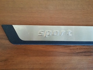 Накладки на дверные пороги, нерж, (Flexill - надпись Sport) partID:2539gt - Автоаксессуары и тюнинг