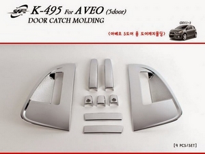 Накладка на крепление боковых зеркал хром Chevrolet Aveo 4 (Dr) (5Dr) 2012 по 2015 - Автоаксессуары и тюнинг